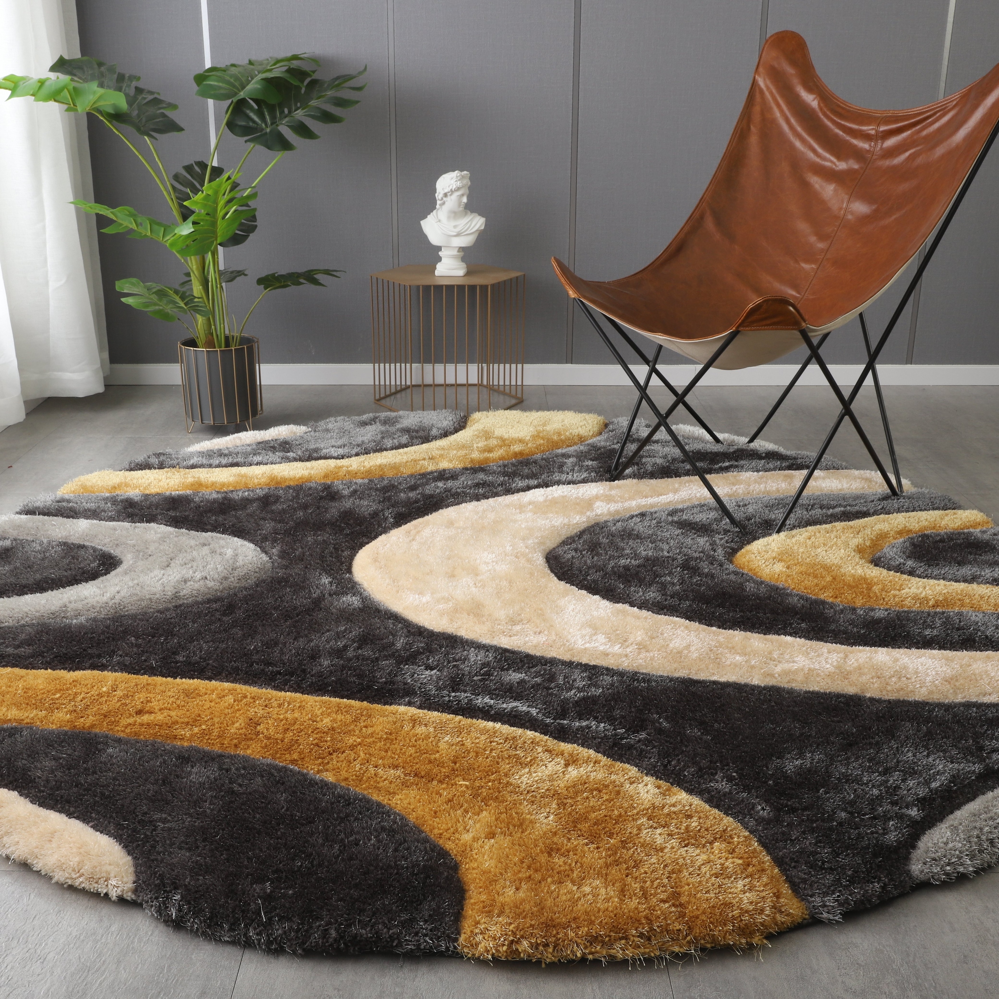Mateos Shag Collection Area Rug - Overstock - 30342656