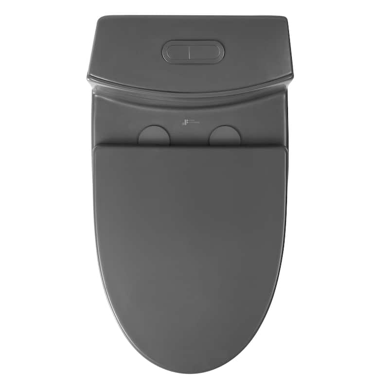 Fine Fixtures Dual-Flush Elongated One-Piece Toilet with High Efficiency Flush