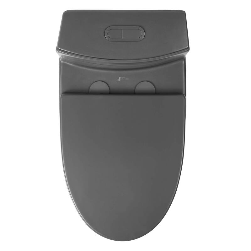 Fine Fixtures Dual-Flush Elongated One-Piece Toilet with High Efficiency Flush