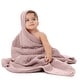 preview thumbnail 82 of 83, Comfy Cubs Hooded Baby Towels - 6 Layer, 100% Muslin Cotton - Large 32 x 32 Inch Mauve - Pack of 1