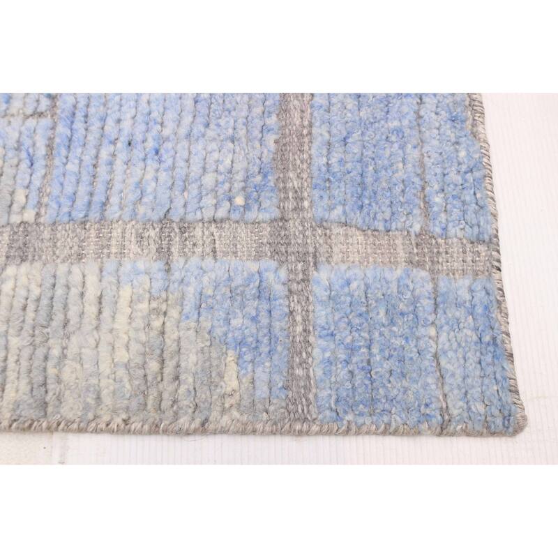 ECARPETGALLERY Hand-knotted Tangier Light Grey Wool Rug - 8'2 x 10'0