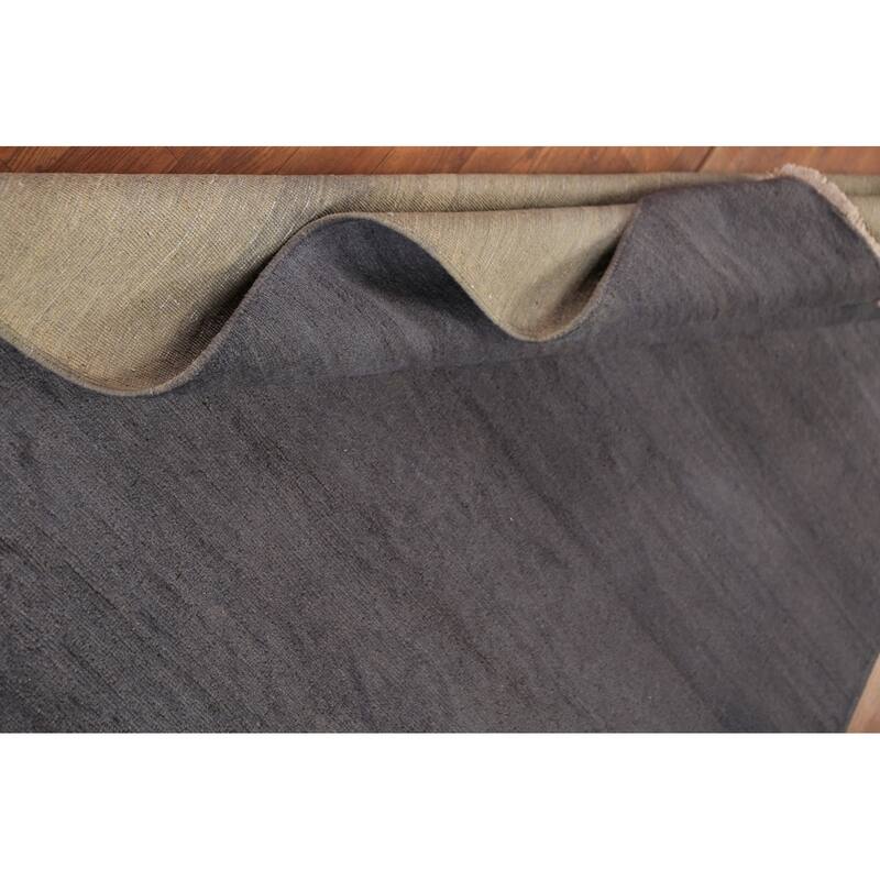 Gray Blue Modern Gabbeh Oriental Rug Handmade Wool Carpet - 5'1" x 6'6"