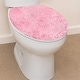 preview thumbnail 172 of 189, Home Weavers Waterford Collection Cotton Toilet Lid Rug | Elastic Fit | Fit Most Standard Toilet Lid | 18"x18" Pink