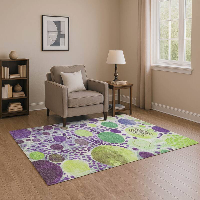 Premium Washable Super Soft Mayfield Rug - Purple - 8' x 10'