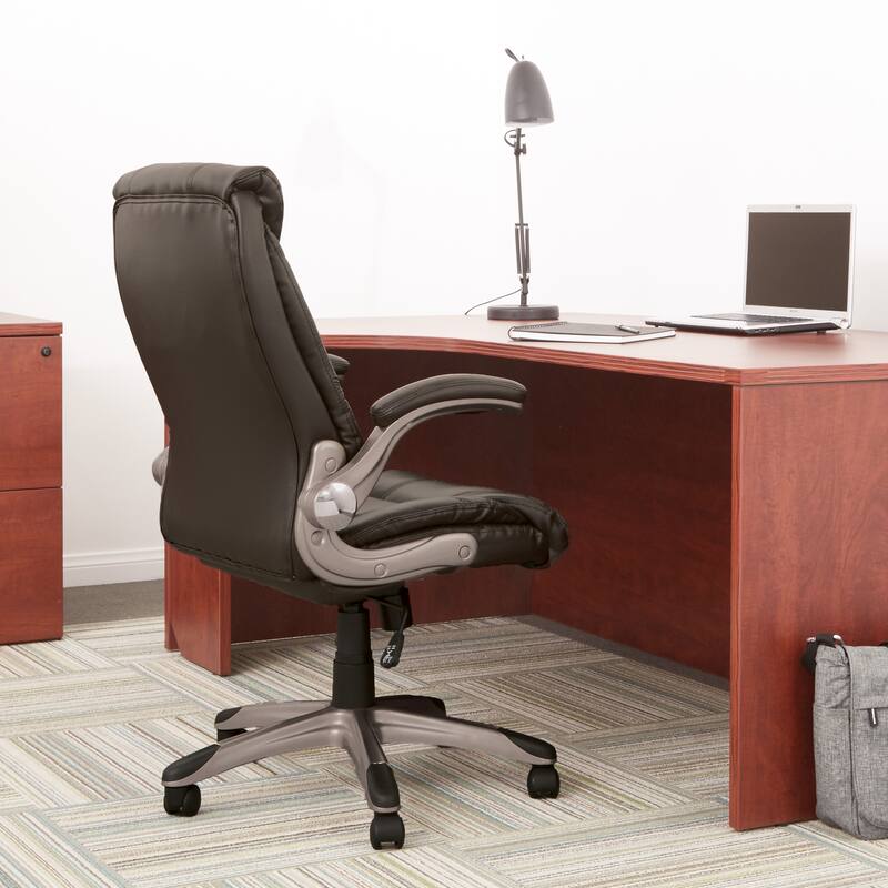 Faux Leather Mid-Back Office Chair