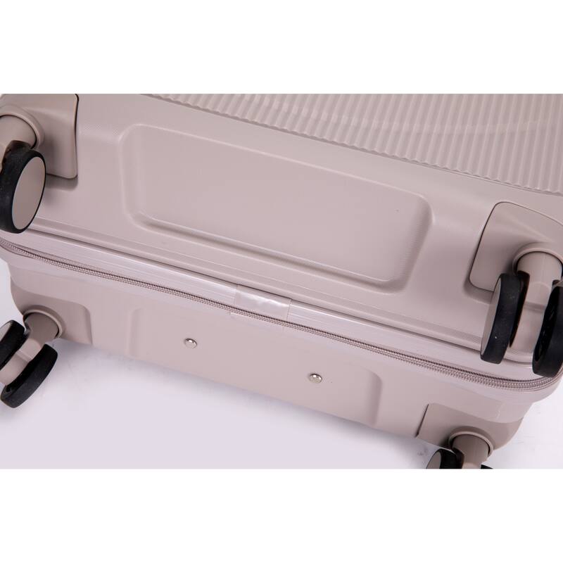 Hardshell Suitcase Double Spinner Wheels PP Luggage Sets Lightweight Durable Suitcase with TSA Lock,3-Piece Set