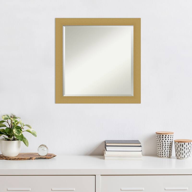Beveled Wall Mirror - Grace Brushed Gold Frame - Grace Brushed Gold