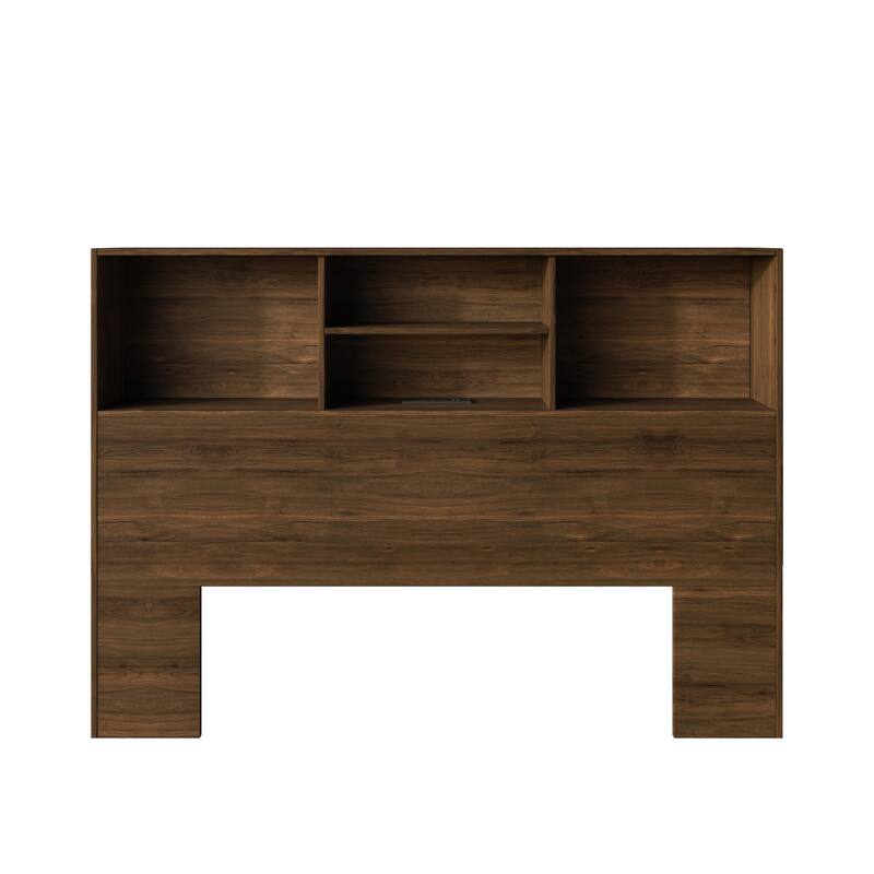 Clayfell Pomona Freestanding Storage Headboard with Shelving