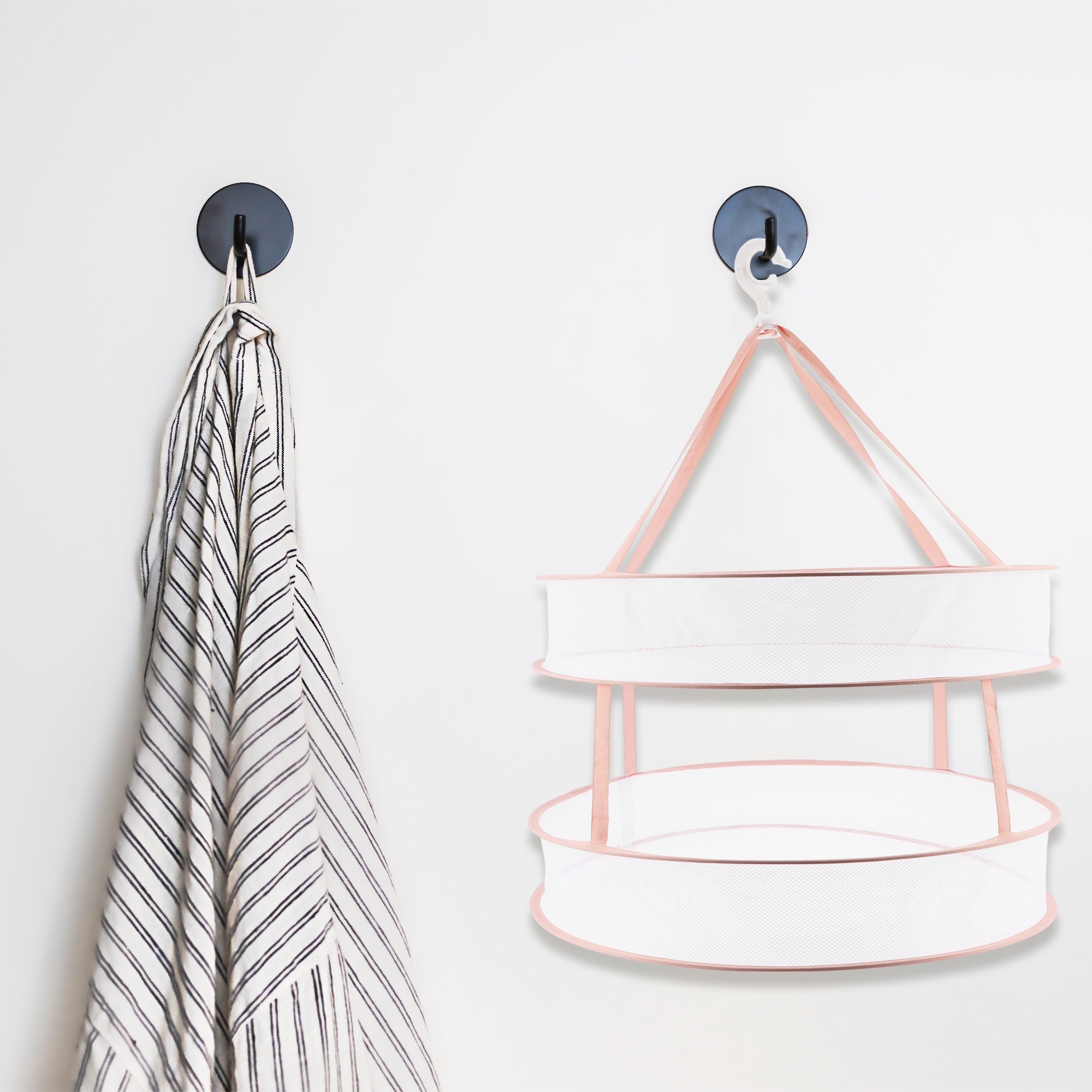 Durable Double Layer Clothes Drying Basket for Balcony