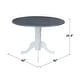 preview thumbnail 6 of 10, 42 in. Drop Leaf Dining Table with Splat Back Chairs - Dining Set