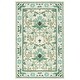preview thumbnail 41 of 68, SAFAVIEH Handmade Earthly Treasure Kara Traditional Oriental Wool Rug 4' x 6' - Sage/Beige