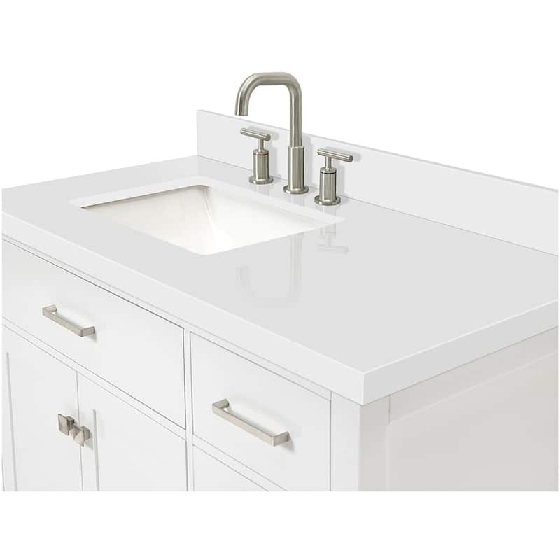 Ariel H043SLWQRVO Bristol 43" Free Standing Single Rectangular Basin