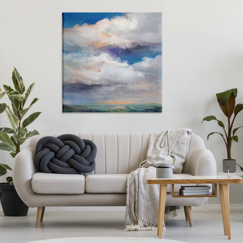 Stupell Restless White Clouds Canvas Wall Art Design By Karen Hale