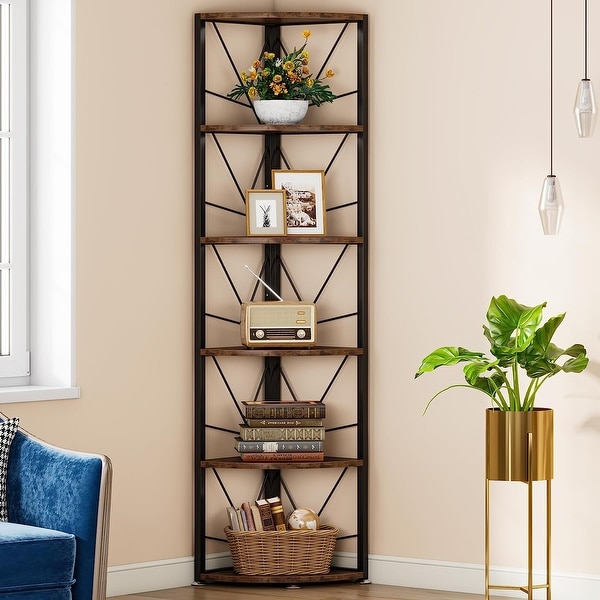 Copern Industrial 44-inch Metal 6-Bin Storage Shelf by Furniture of America  - On Sale - Bed Bath & Beyond - 15289762