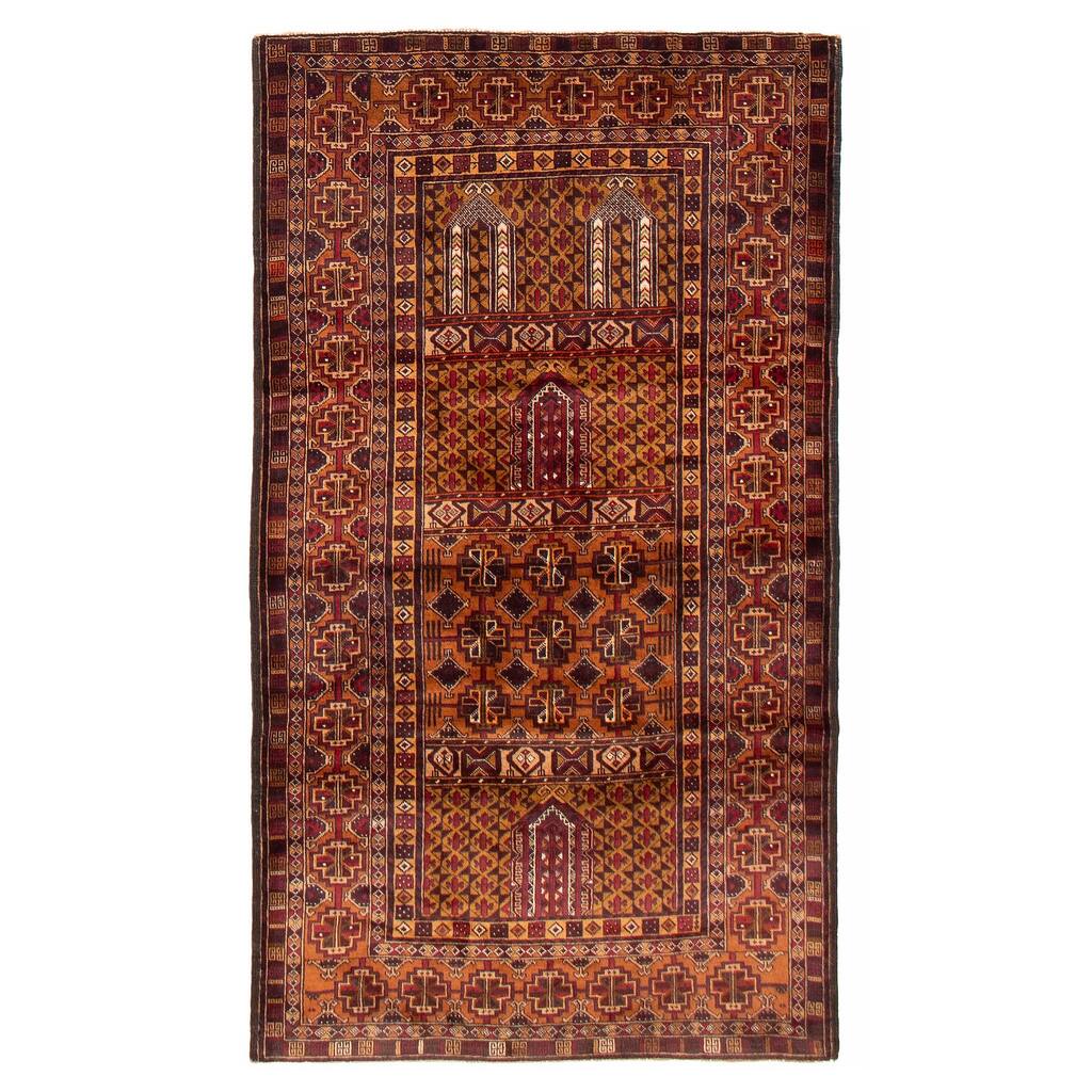 Teimani Brown Rug 3'11" x 7'1" - 3'11 x 7'1