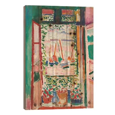 Open Window at Collioure (1905) Print On Wood by Henri Matisse - Multi-Color