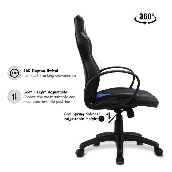 Shop Costway High Back Race Car Style Bucket Seat Office Desk