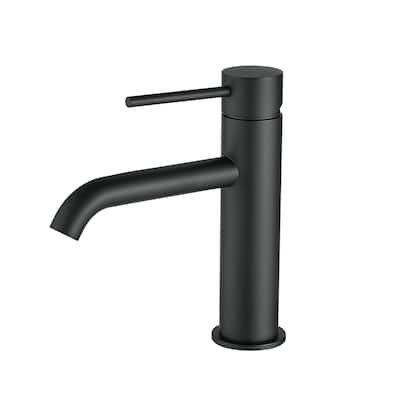 Single-Handle Deck-Mounted Bathroom Sink Faucet