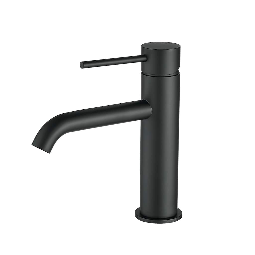 Single-Handle Deck-Mounted Bathroom Sink Faucet
