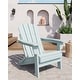 preview thumbnail 28 of 38, Folding Adirondack Chair, Outdoor Wooden Lounge Chair, Modern Lounger Adirondack Chair Ergonomic Extended Backrest