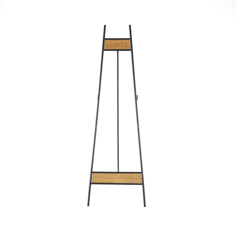 Metal Display Easel with Wood Accents - Black - Roche River Decor