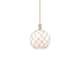 Option Champagne Bronze / White Glass with White Rope