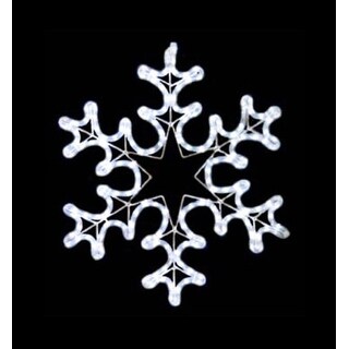 21 Inch Cool White LED Rope Light Twinkling Snowflake Motif - Bed Bath ...