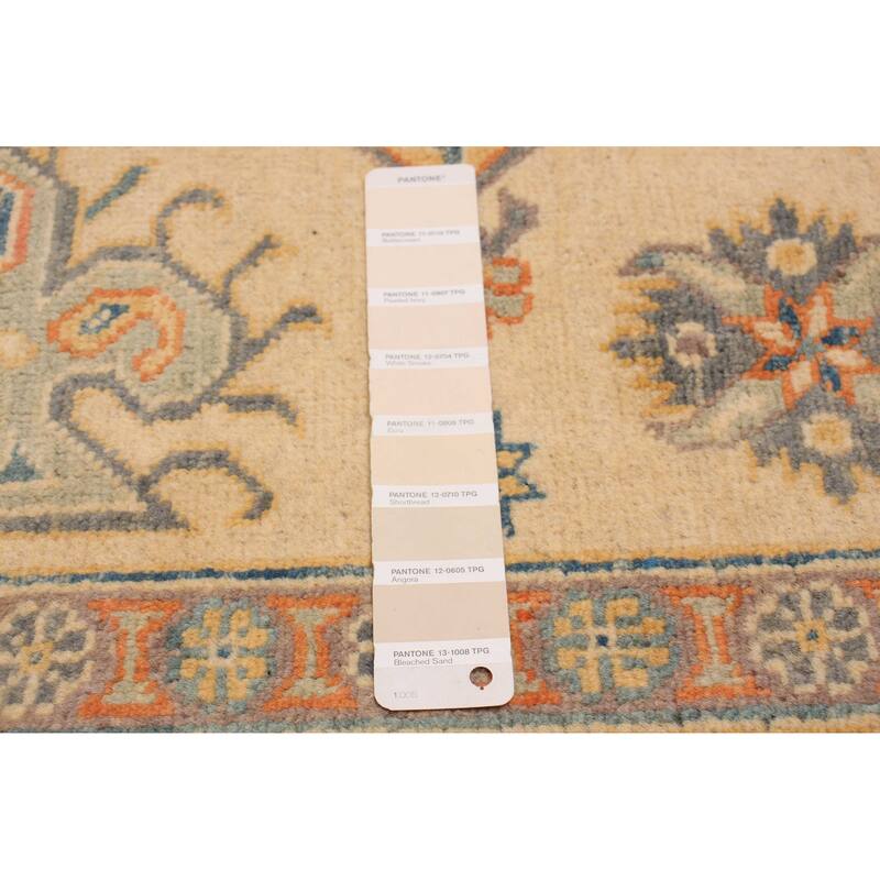 ECARPETGALLERY Hand-knotted Finest Ghazni Ivory Wool Rug - 4'0 x 5'11