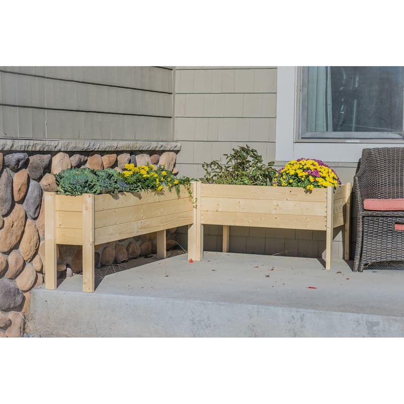 Zylina Raised Garden Planter Collection - Extra Long - 60 x 12 x 22