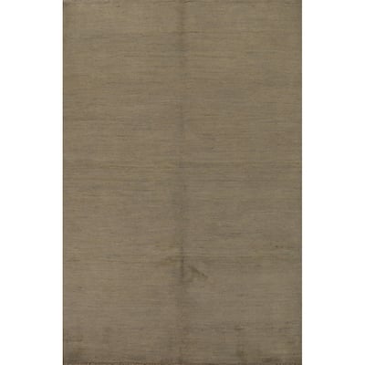 Gabbeh Modern Accent Rug Handmade Nursery Wool Carpet - 4'0"x 5'10"