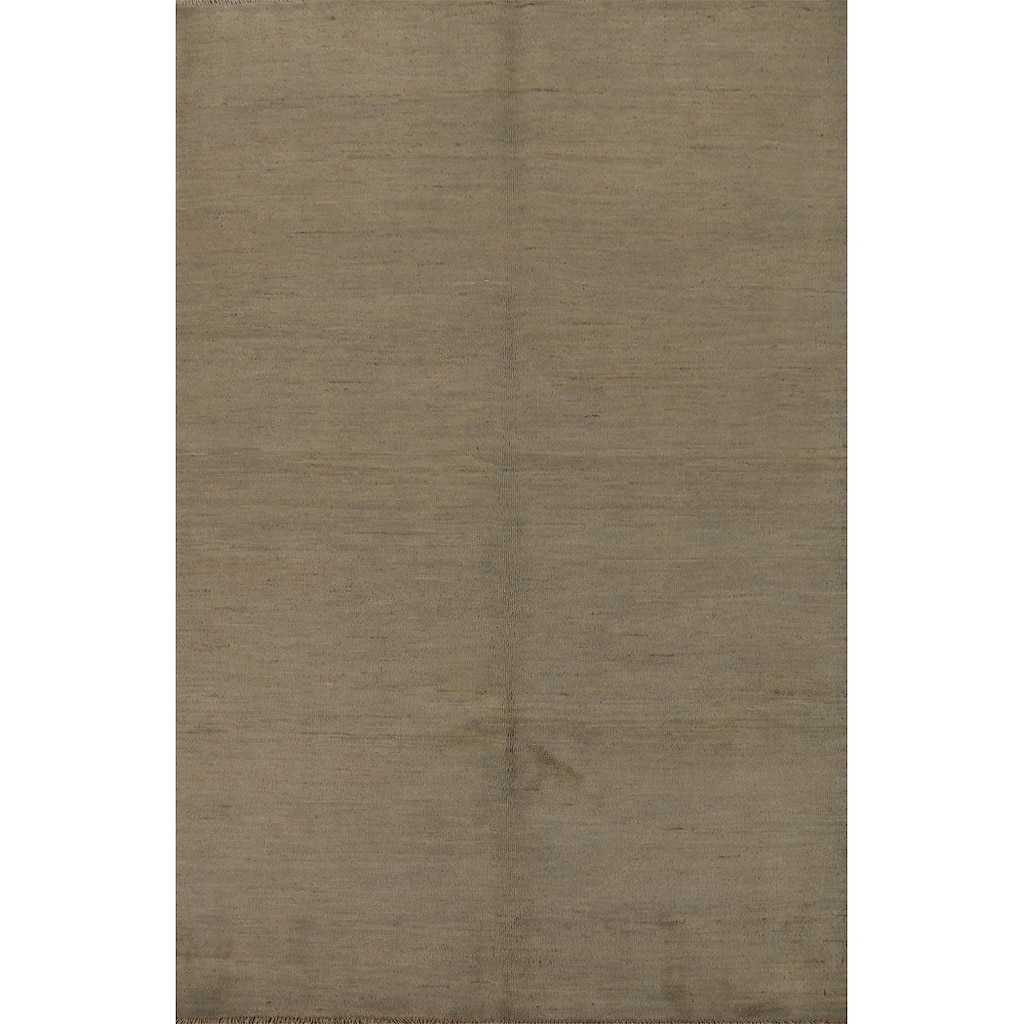 Gabbeh Modern Accent Rug Handmade Nursery Wool Carpet - 4'0"x 5'10"