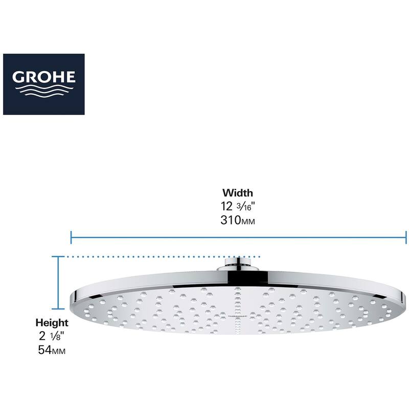 Grohe Rainshower Mono 1.75 GPM Single Function Shower Head with