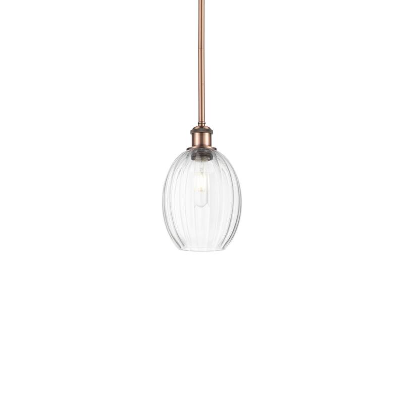 Innovations Lighting 516-1S-11-7 Preston Pendant Preston 7" Wide Mini - Antique Copper / Clear