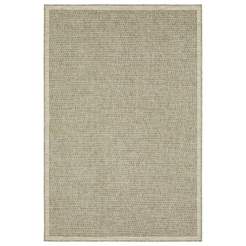 Spokane Beige Border Casual Area Rug