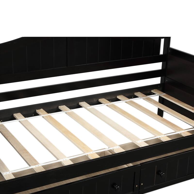Classic Twin Pine Daybed with Drawers