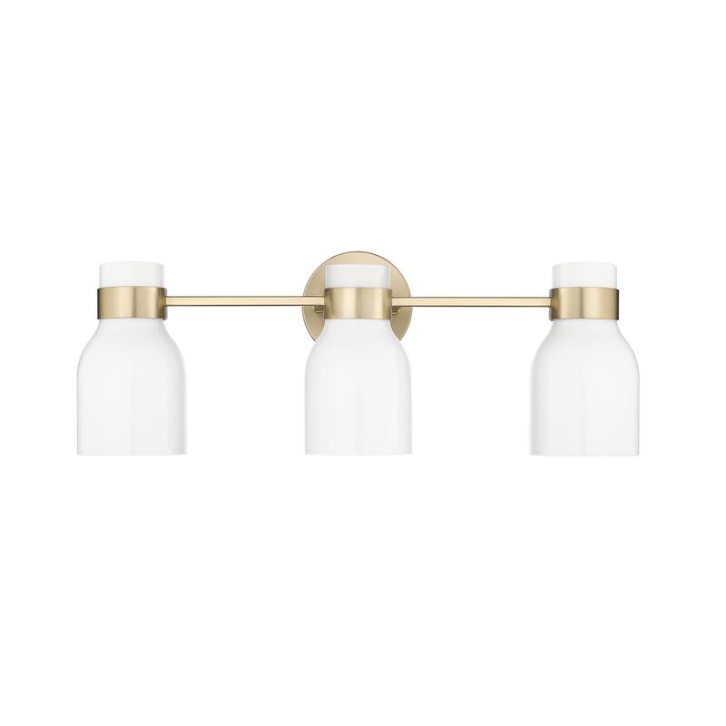 Millennium Lighting Norah 3 Light Vanity Fixture in Modern Gold - 3 Light