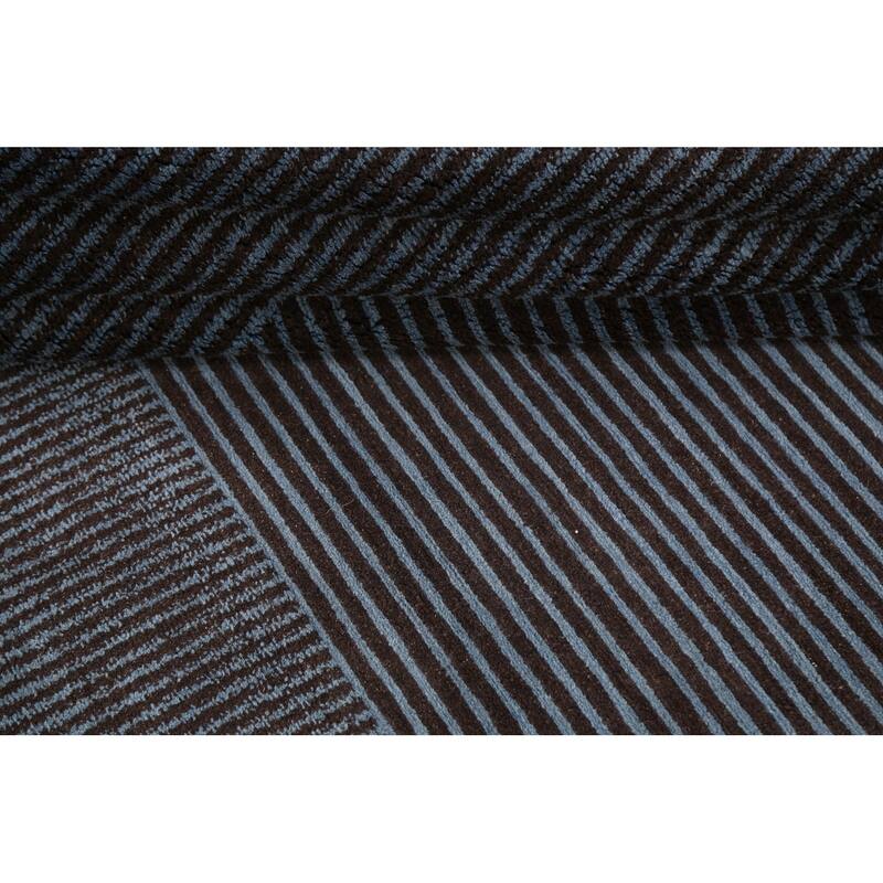 Vegetable Dye Contemporary Nepalese Oriental Area Rug Wool Handmade - 5'3" x 7'11"