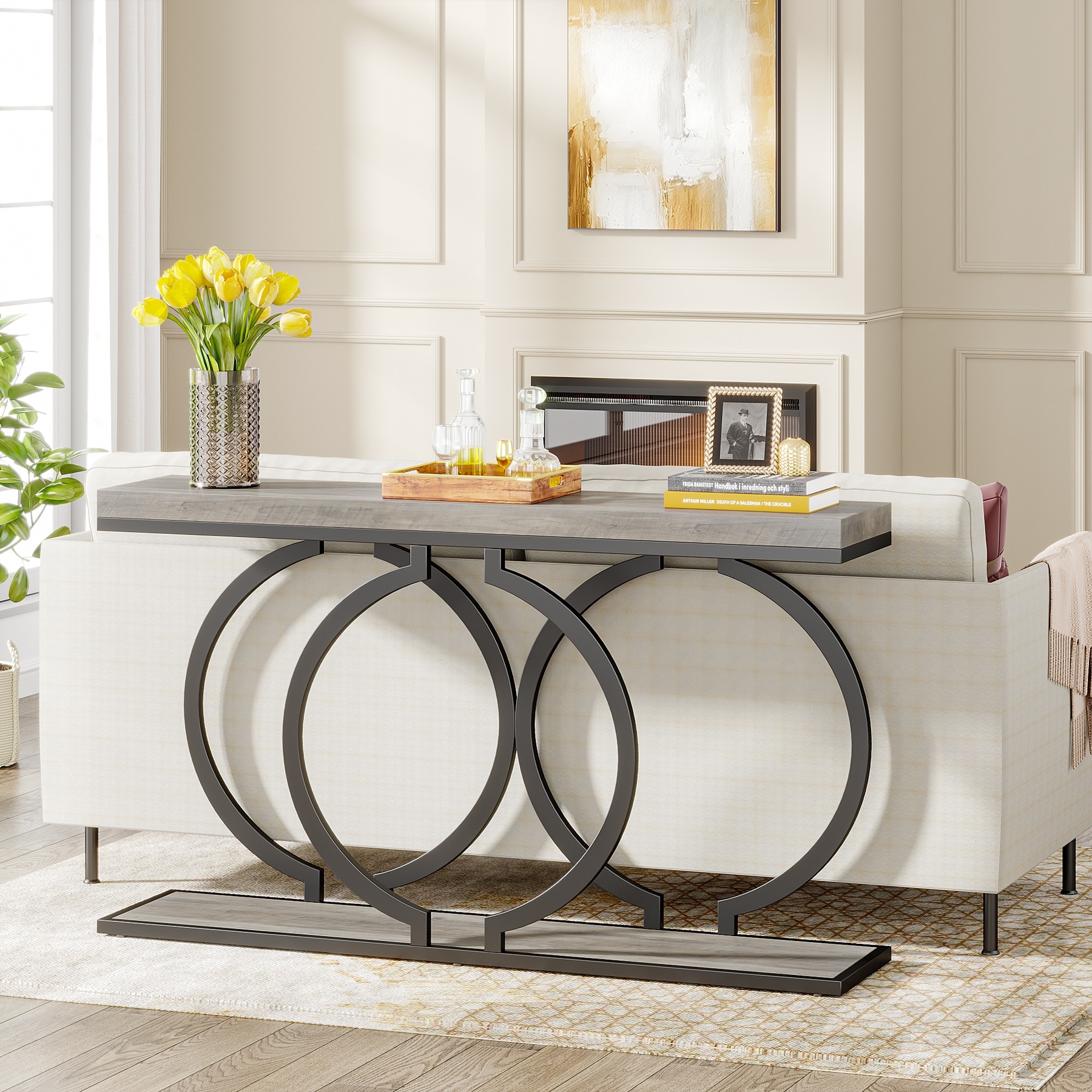 Gold Console Table 55 inch Faux Marble Entryway Table Narrow Long Sofa Table On Sale Bed Bath Beyond 37458186