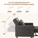 preview thumbnail 60 of 64, 3-in-1 Adjustable Sleeper Sofa Bed, Pull Out Chair Sofa, Convertible Folding Bed for Living Room