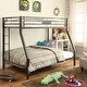 preview thumbnail 2 of 3, Brown Bunk Bed