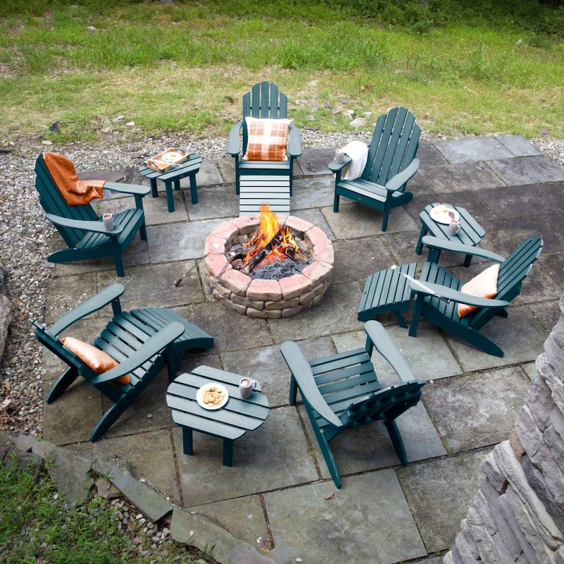 HIGHWOOD 12-Piece Adirondack Patio Conversation Set
