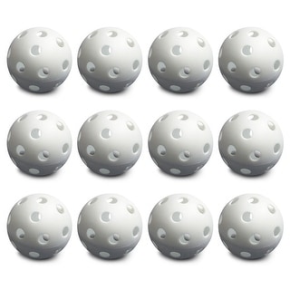 12 White Poly Baseballs (Regulation Size) - 7 cm or 2.75 inch diameter