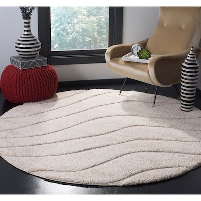 SAFAVIEH Florida Shag Borbala Soft Serene Waves 1.2-inch Thick