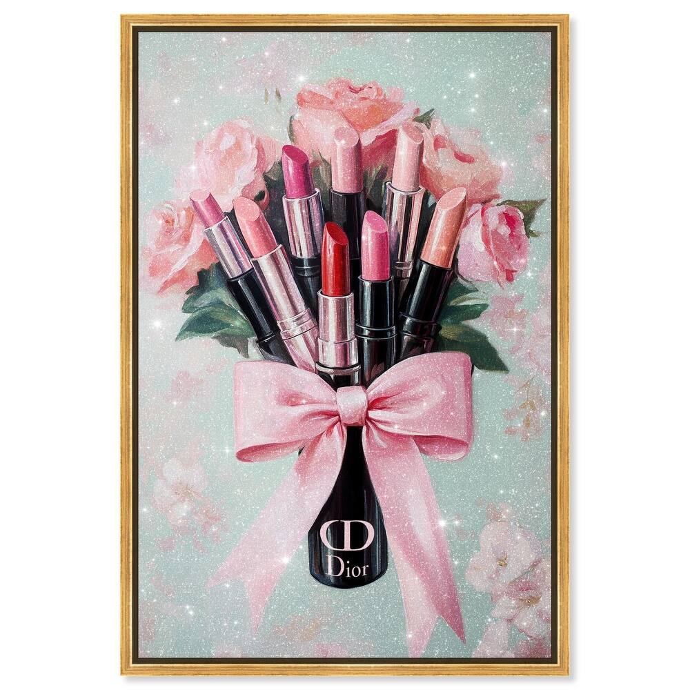 Petitie Bouquet of Lipsticks Canvas by Art Remedy