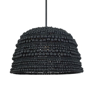Uttermost Persephone Black Bead 1 Light Pendant - N/A