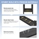 preview thumbnail 70 of 94, 6-Piece HDPE Outdoor Dining Table Sets with Umbrella Hole - 1-Table 4-Chairs-1-Bench
