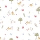 preview thumbnail 1 of 5, White Bambi Watercolor Peel and Stick Wallpaper by RoomMates