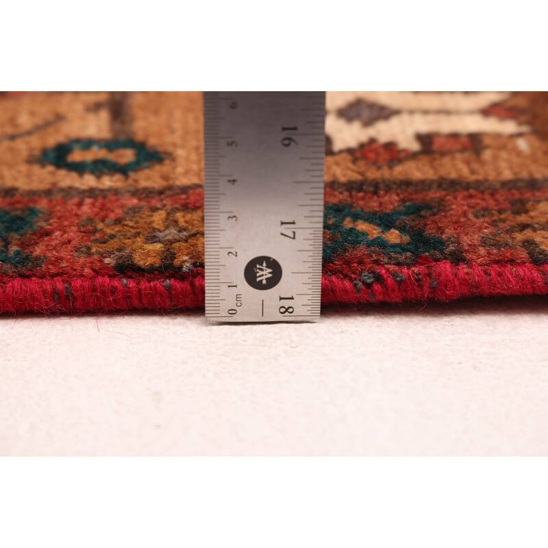 ECARPETGALLERY Hand-knotted Konya Anatolian Red Wool Rug - 3'11 x 13'9