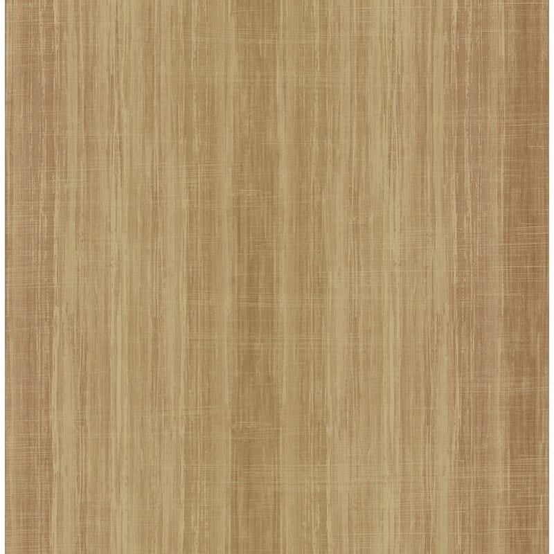 Seabrook Designs Aldeno Ombre Stripe Unpasted Wallpaper - 20.5 in W x 33 ft. L - Metallic Caramel & Maroon