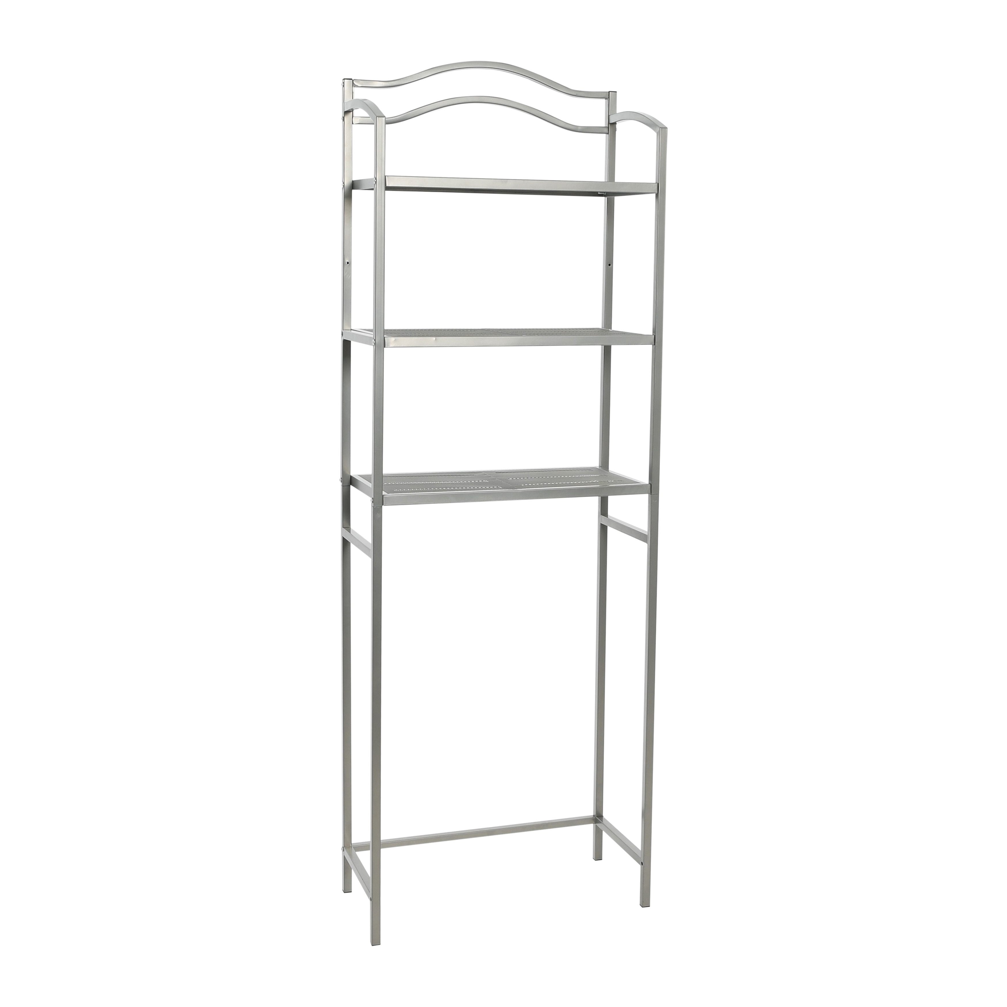 Household Essentials 2-Tier Metal Wall Mount Bathroom Storage Rack